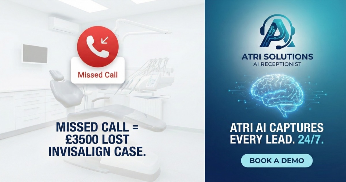 AI receptionist booking patients for a modern clinic front desk